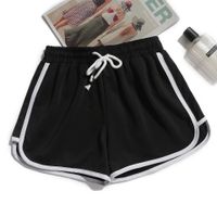 Women's Weekend Daily Sports Casual Simple Style Sports Simple Solid Color Shorts Elastic Waist Washed Shorts main image 7