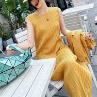 Women's Regular Dress Casual Simple Style Classic Style U Neck Round Neck Pleated Frill Ruched Sleeveless Simple Solid Color Midi Dress Daily Beach Date main image 8