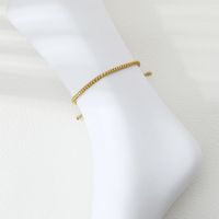 Casual Simple Style Eye Beaded Braid Artificial Crystal Natural Stone Unisex Anklet sku image 4