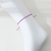 Casual Simple Style Eye Beaded Braid Artificial Crystal Natural Stone Unisex Anklet sku image 16