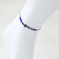 Casual Simple Style Eye Beaded Braid Artificial Crystal Natural Stone Unisex Anklet sku image 19