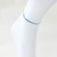 Casual Simple Style Eye Beaded Braid Artificial Crystal Natural Stone Unisex Anklet sku image 23