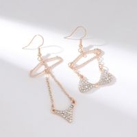 1 Paire Style IG Sexy Brillant Bikini Incruster Alliage Strass Boucles D'oreilles main image 1