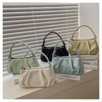 Women's Small Pu Leather Solid Color Streetwear Square Zipper Handbag main image 1