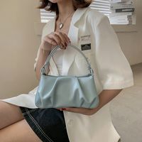 Women's Small Pu Leather Solid Color Streetwear Square Zipper Handbag main image 3