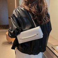 Women's Small Pu Leather Solid Color Streetwear Zipper Crossbody Bag main image 2