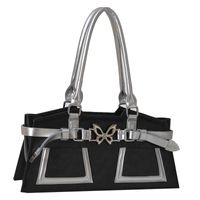 Women's Medium Pu Leather Butterfly Streetwear Zipper Handbag sku image 1