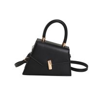 Women's Medium Pu Leather Solid Color Streetwear Lock Clasp Handbag Crossbody Bag main image 3