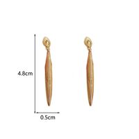 1 Pair Simple Style Water Droplets Solid Color Alloy Copper 14K Gold Plated Drop Earrings main image 2