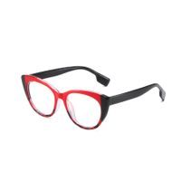 IG Style Casual Simple Style Color Block Pc Cat Eye Full Frame Optical Glasses main image 5