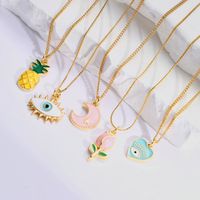 Simple Style Classic Style Fruit Alloy Resin Women's Pendant Necklace main image 1