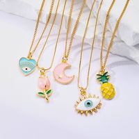 Simple Style Classic Style Fruit Alloy Resin Women's Pendant Necklace main image 4