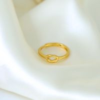 Copper 18K Gold Plated Casual Simple Style Plating Solid Color Rings main image 2