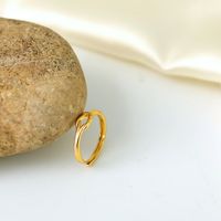 Kupfer 18 Karat Vergoldet Lässig Einfacher Stil Überzug Einfarbig Ringe main image 4