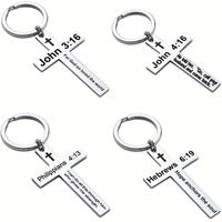 Hip-Hop Sports Commute Letter Number 304 Stainless Steel Carving Silver Plated Keychain main image 5
