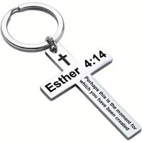 Hip-Hop Sports Commute Letter Number 304 Stainless Steel Carving Silver Plated Keychain sku image 3