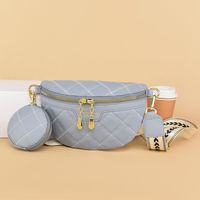 Women's Elegant Solid Color Pu Leather Waist Bags sku image 3
