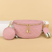 Women's Elegant Solid Color Pu Leather Waist Bags main image 3