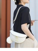 Women's Elegant Solid Color Pu Leather Waist Bags sku image 1