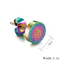 1 Piece Hip-Hop Retro Spot Plating 304 Stainless Steel 18K Gold Plated Ear Studs main image 4