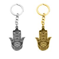 Hip-Hop Punk Commute Devil's Eye 304 Stainless Steel Carving Gold Plated Silver Plated Keychain main image 5
