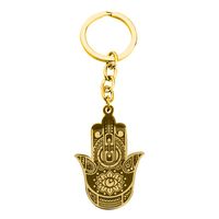 Hip-Hop Punk Commute Devil's Eye 304 Stainless Steel Carving Gold Plated Silver Plated Keychain main image 4