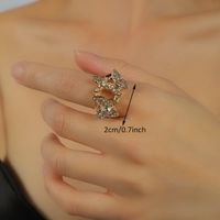 Simple Style Classic Style Butterfly Zircon Alloy Wholesale Rings sku image 1