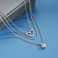 Elegant Simple Style Star Heart Shape Alloy Women's Layered Necklaces main image 2