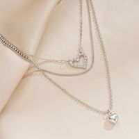 Elegant Simple Style Star Heart Shape Alloy Women's Layered Necklaces main image 1