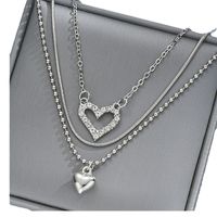 Elegant Simple Style Star Heart Shape Alloy Women's Layered Necklaces main image 4