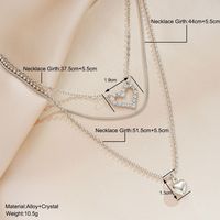 Elegant Simple Style Star Heart Shape Alloy Women's Layered Necklaces main image 5