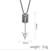 Hip-Hop Retro Feather 304 Stainless Steel Plating 18K Gold Plated Men's Pendant Necklace main image 2
