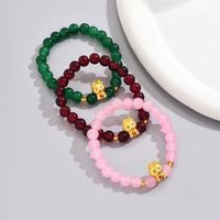 Wholesale Jewelry Simple Style Classic Style Round Glass Glass Beaded Bracelets main image 4