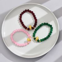 Wholesale Jewelry Simple Style Classic Style Round Glass Glass Beaded Bracelets main image 6