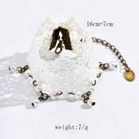 Wholesale Jewelry Simple Style Classic Style Solid Color Polyester Zinc Alloy Hollow Out Bracelets main image 7