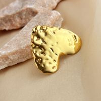 304 Stainless Steel 18K Gold Plated Elegant Glam Plating Heart Shape Rings main image 3