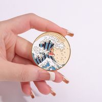 IG Style Oil Painting Zinc Alloy Plating Unisex Brooches main image 3