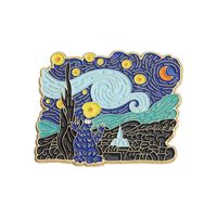 IG Style Oil Painting Zinc Alloy Plating Unisex Brooches sku image 5
