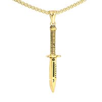 1 Piece 316 Stainless Steel  18K Gold Plated Solid Color Pendant Chain sku image 5