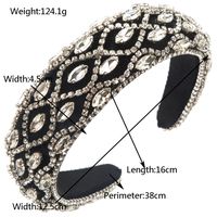 Women's Vintage Style Luxurious Shiny Color Block Alloy Inlay Rhinestones Glass Hair Band main image 2