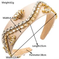 Women's Glam Luxurious Shiny Color Block Alloy Inlay Rhinestones Glass Hair Band main image 2