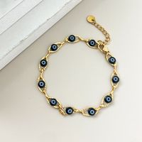 Funny Modern Style Simple Style Eye 304 Stainless Steel Gold Plated Bracelets In Bulk sku image 2