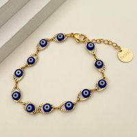 Funny Modern Style Simple Style Eye 304 Stainless Steel Gold Plated Bracelets In Bulk sku image 3