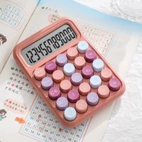 1 Piece Solid Color Learning  Abs+lcd Preppy Style Calculator sku image 15