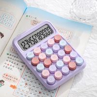 1 Piece Solid Color Learning  Abs+lcd Preppy Style Calculator sku image 14