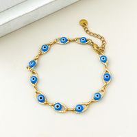 Funny Modern Style Simple Style Eye 304 Stainless Steel Gold Plated Bracelets In Bulk sku image 5