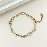 Funny Modern Style Simple Style Eye 304 Stainless Steel Gold Plated Bracelets In Bulk sku image 7