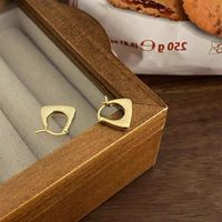 1 Pair Romantic Simple Style Geometric Sterling Silver Earrings sku image 2