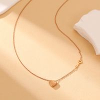 Simple Style Classic Style Heart Shape Titanium Steel Plating Gold Plated Women's Pendant Necklace main image 1