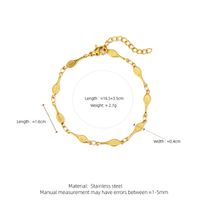 304 Stainless Steel 18K Gold Plated Simple Style Commute Indentation Tennis Racket Badminton Racket Bracelets Necklace main image 3